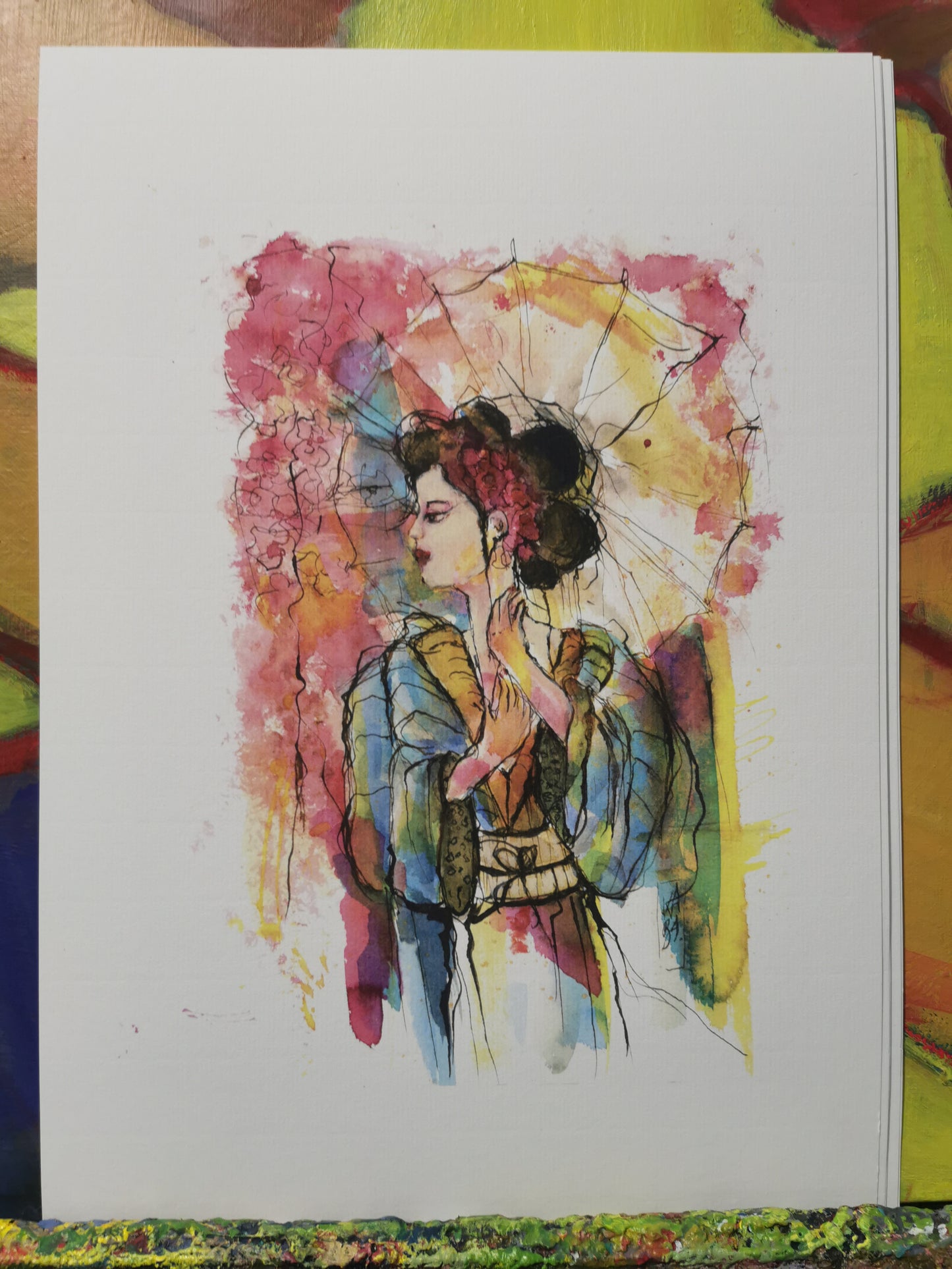 Geisha à l'ombrelle