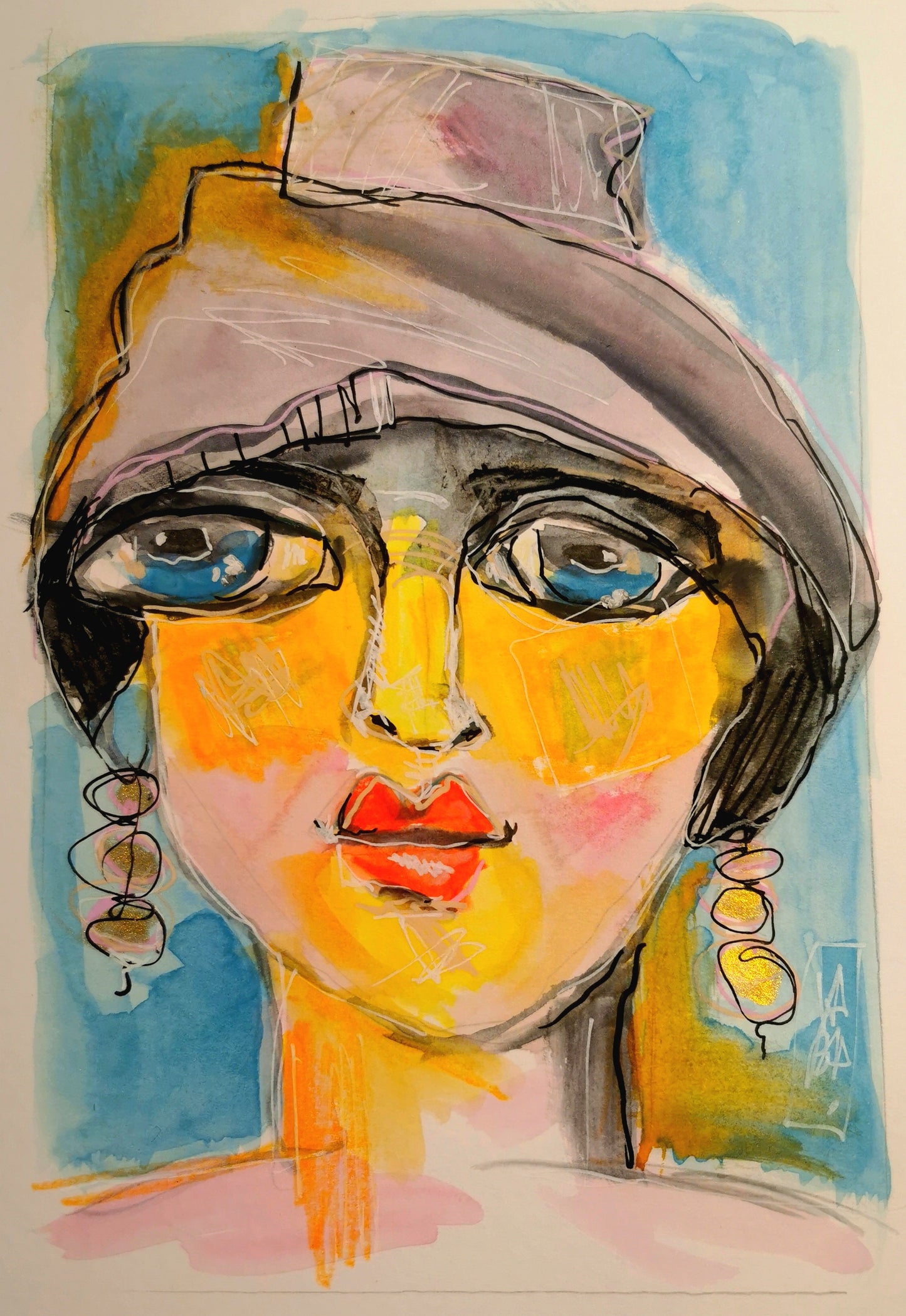 Femme au chapeau
