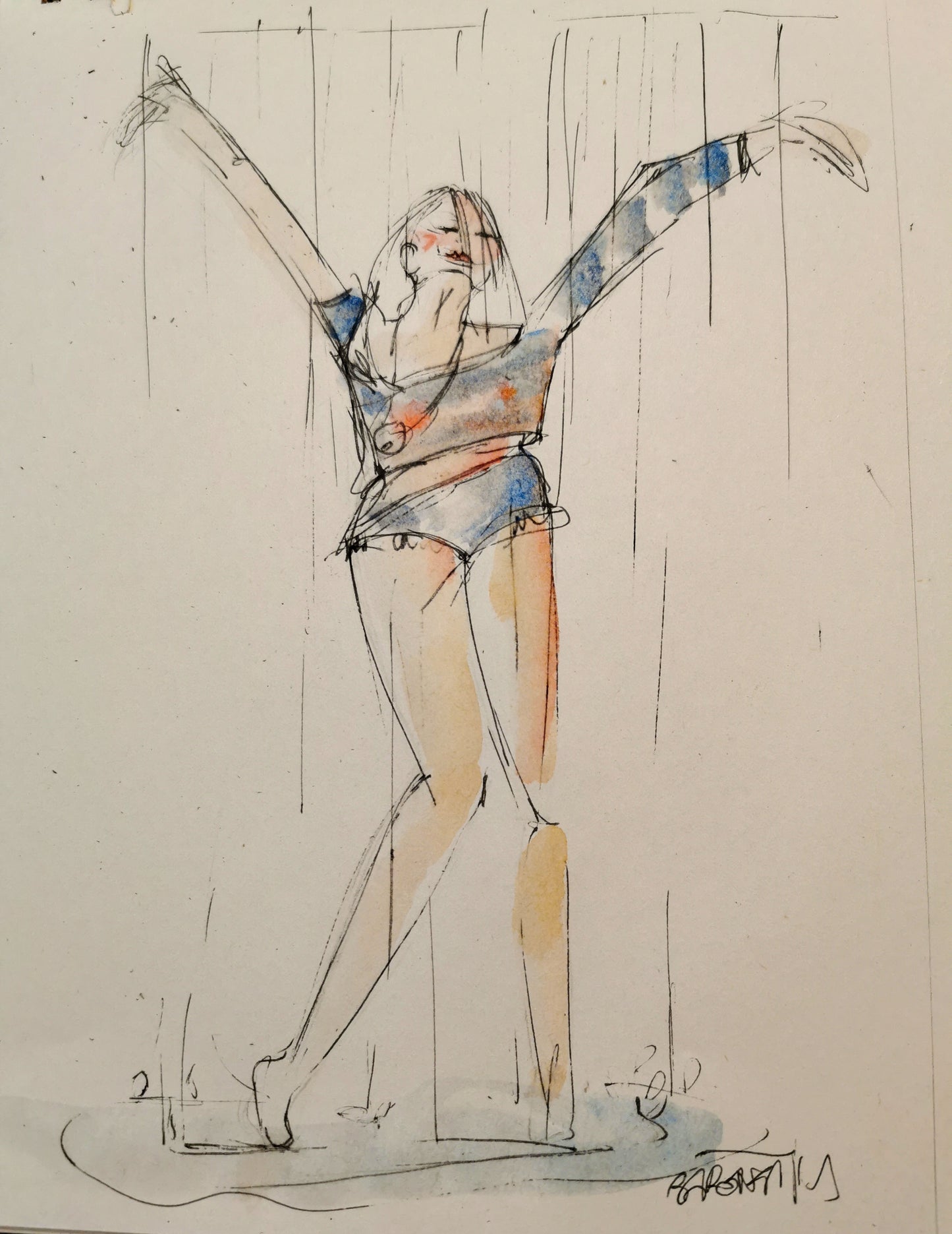 danse sous la pluie