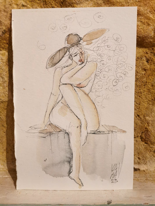 Femme au chapeau
