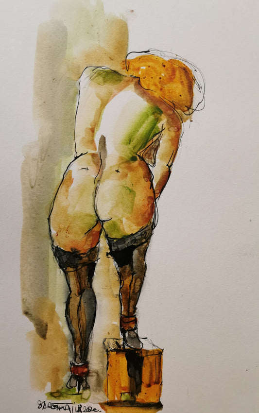 femme aux bas