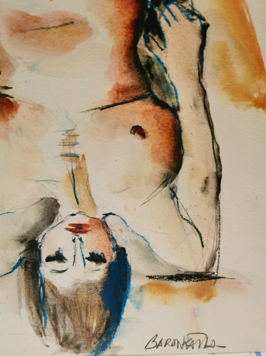 femme allongée