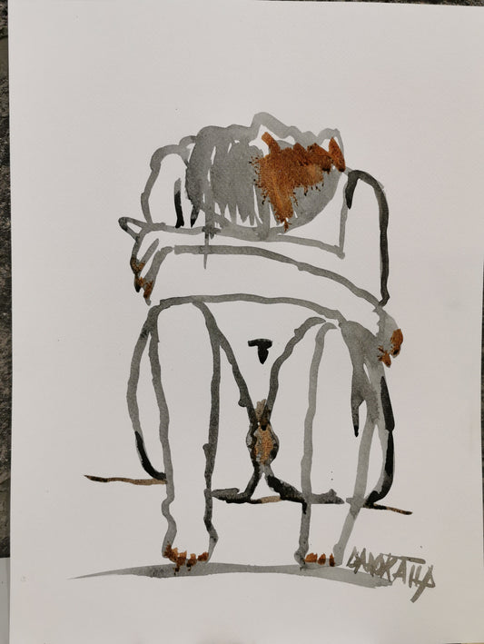femme assise