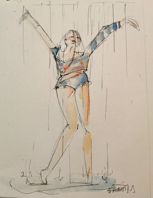 danse sous la pluie