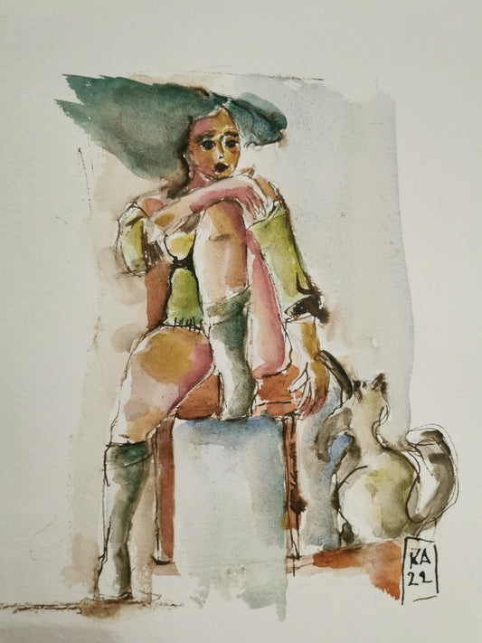 Caresse d'un chat