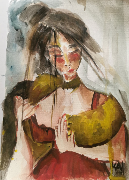 femme au châle