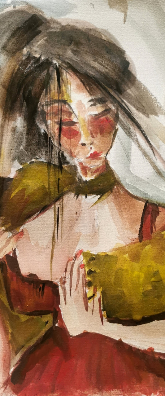 femme au châle