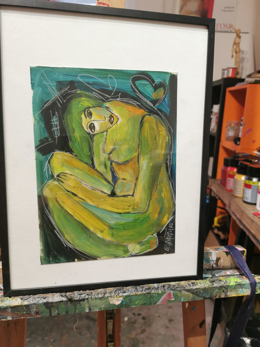 femme à la tête penchée