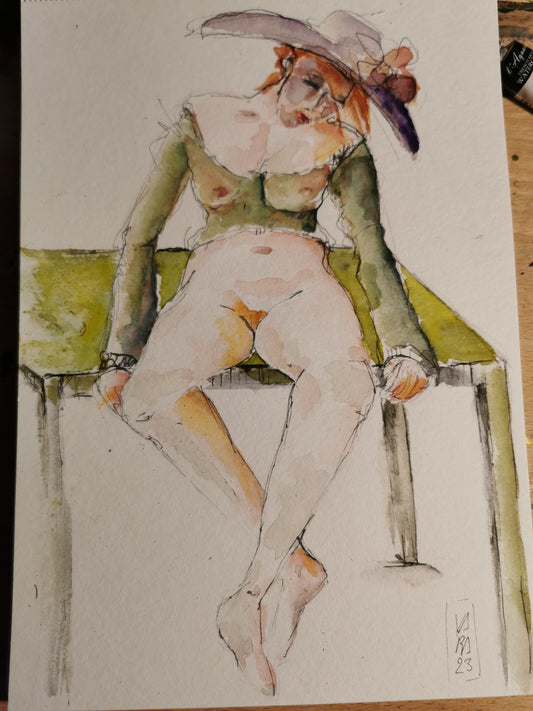Femme au chapeau